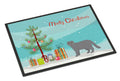 Scottish Fold Cat Christmas Doormat Indoor Outdoor 24H X 36W Front Door Mat Rugs for Entryway, Non Slip Washable Low Pile,