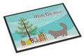 Skookum Cat Christmas Doormat Indoor Outdoor 24H X 36W Front Door Mat Rugs for Entryway, Non Slip Washable Low Pile,