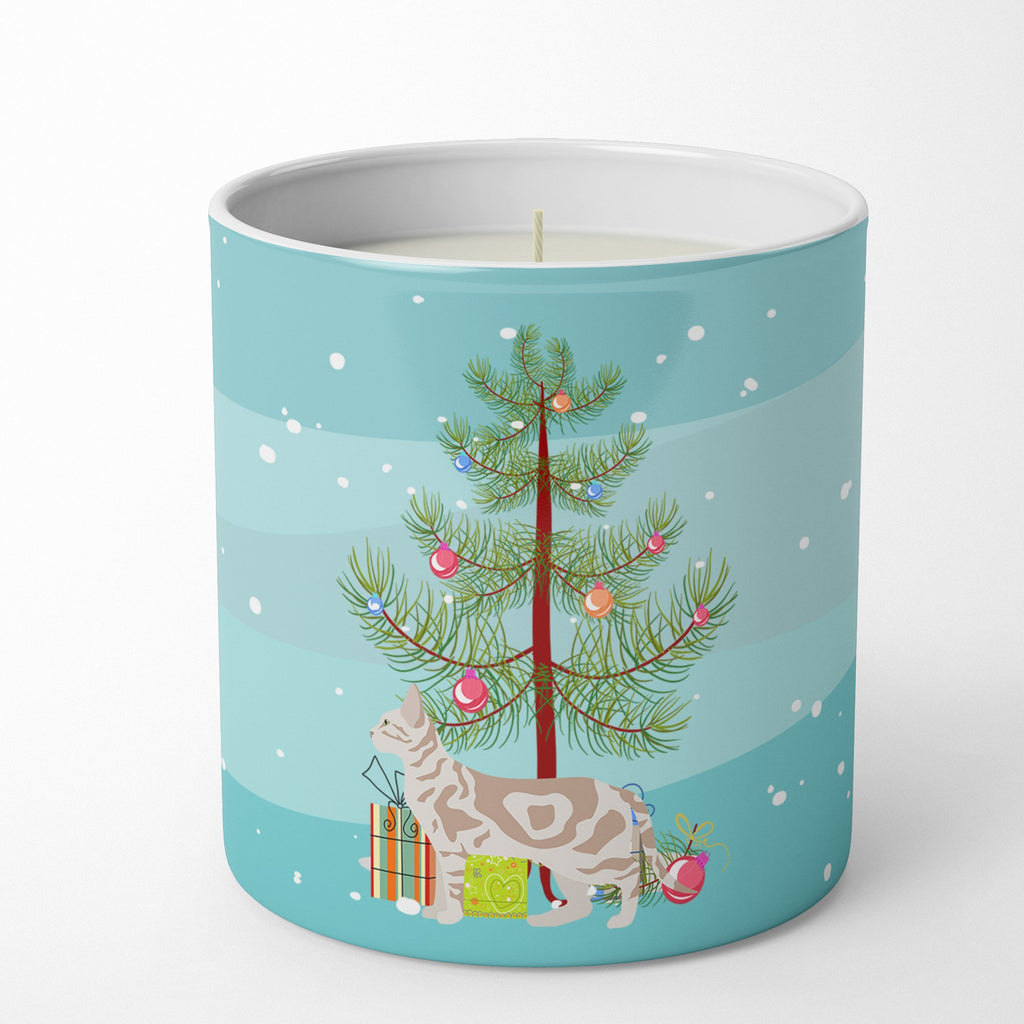 Sokoke Cat Christmas Decorative Soy Candle Nature Soy Wax Essential Oil Home Decor Ideal for Bedroom Kitchen Bath Office Gift, 10 oz