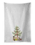 Tonkinese Cat Christmas Kitchen Towel Set of 2 White Dish Towels Decorative Bathroom Hand towel for Hand, Face, Hair, Yoga, Tea, Dishcloth, 19 X 28", White