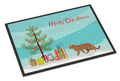 Toyger Cat Christmas Doormat Indoor Outdoor 18H X 27W Front Door Mat Rugs for Entryway, Non Slip Washable