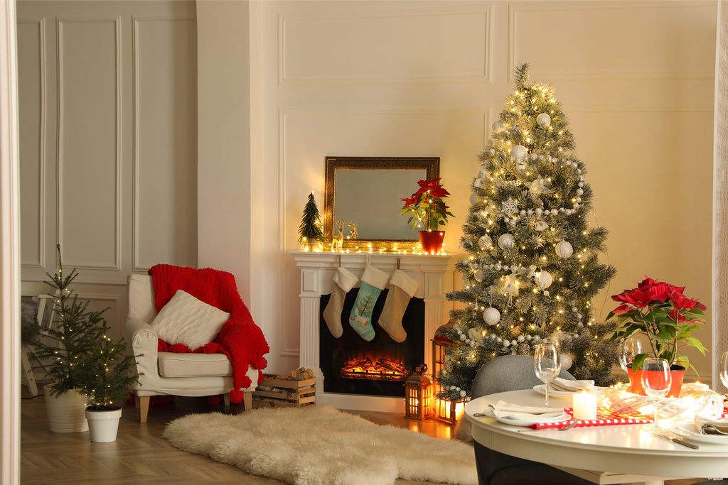 Turkish Angora Cat Christmas Holiday Stocking Double-Sided Print, Polyester Suede,11x18, Made in USA