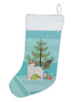 Turkish Van Cat Christmas Holiday Stocking Double-Sided Print, Polyester Suede,11x18, Made in USA