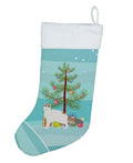 Turkish Van Cat Christmas Holiday Stocking Double-Sided Print, Polyester Suede,11x18, Made in USA