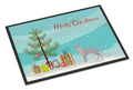 Ukrainian Levkoy Cat Christmas Doormat Indoor Outdoor 24H X 36W Front Door Mat Rugs for Entryway, Non Slip Washable Low Pile,