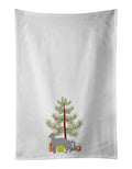 Ukrainian Levkoy Cat Christmas Kitchen Towel Set of 2 White Dish Towels Decorative Bathroom Hand towel for Hand, Face, Hair, Yoga, Tea, Dishcloth, 19 X 28", White