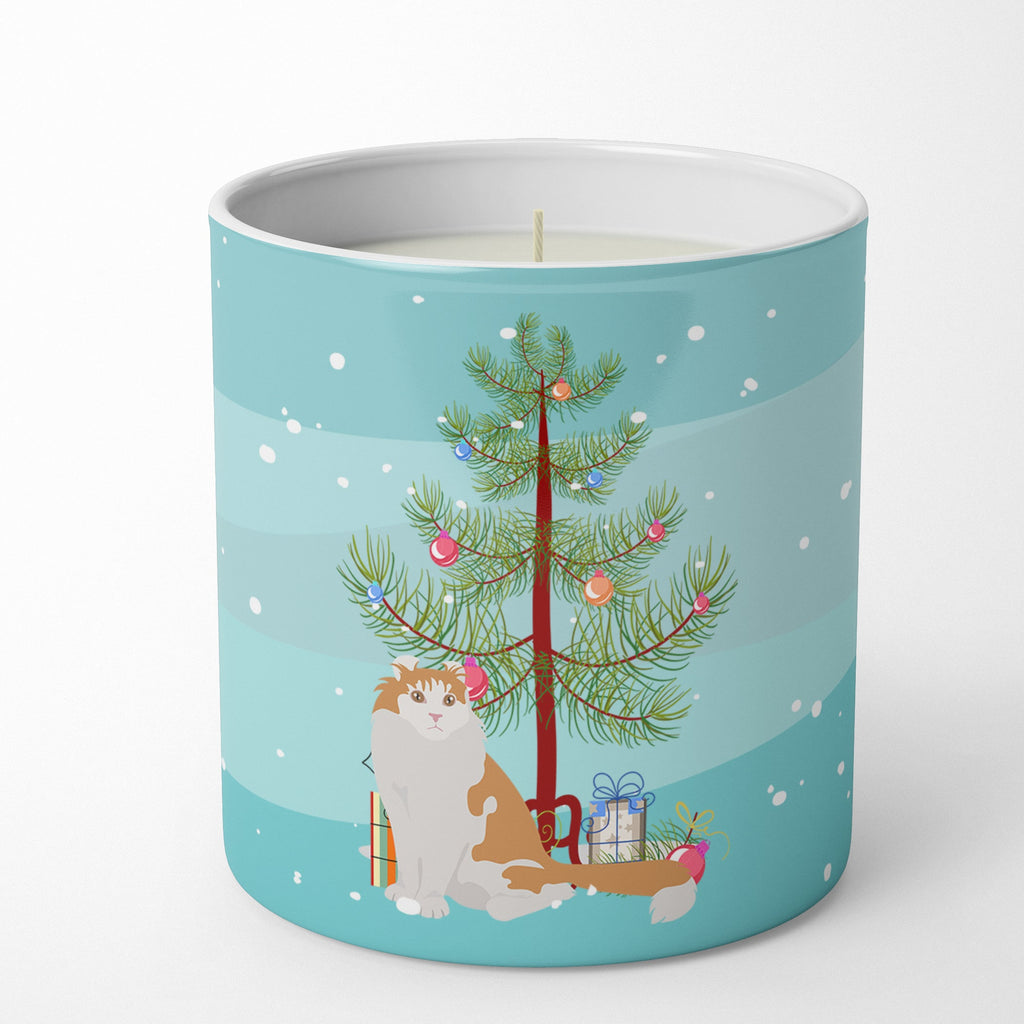 American Curl Cat Christmas Decorative Soy Candle Nature Soy Wax Essential Oil Home Decor Ideal for Bedroom Kitchen Bath Office Gift, 10 oz