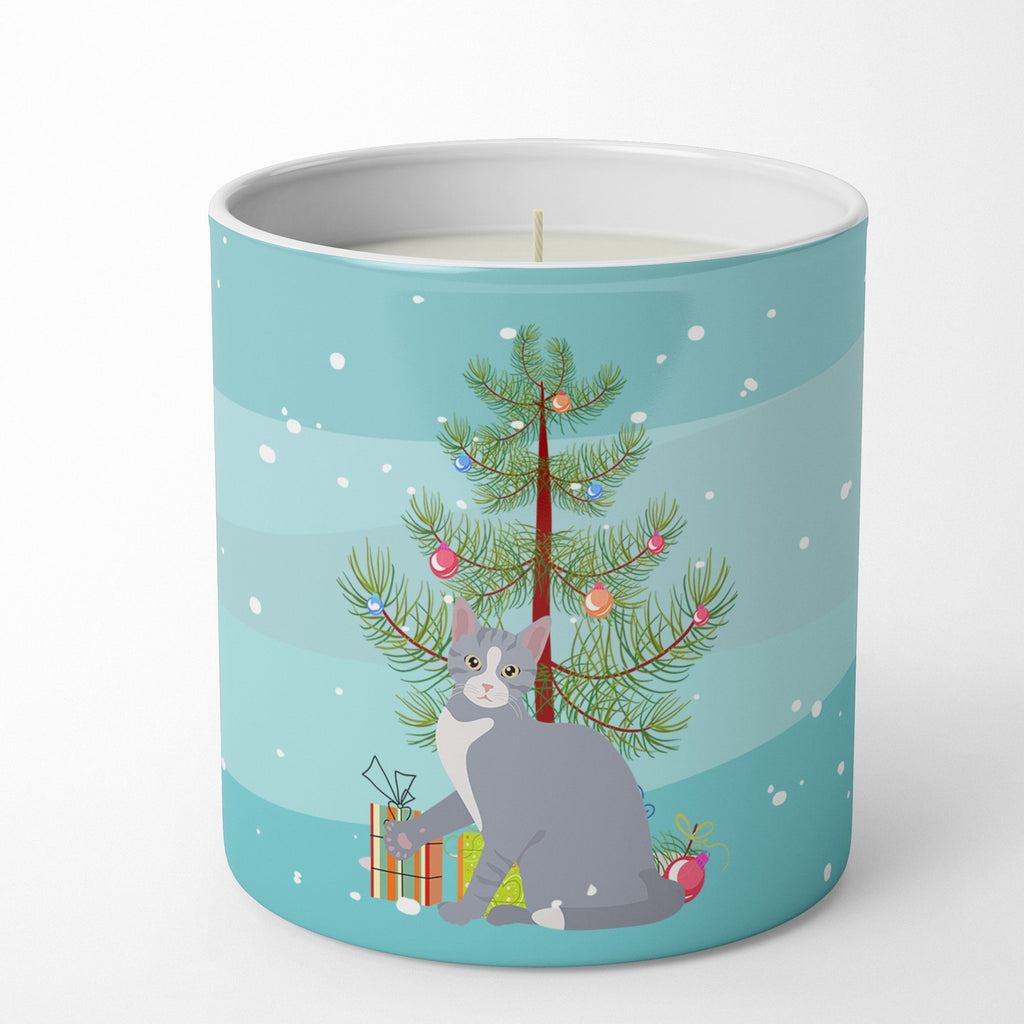 American Polydactyl Cat Christmas Decorative Soy Candle Nature Soy Wax Essential Oil Home Decor Ideal for Bedroom Kitchen Bath Office Gift, 10 oz