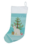Aphrodite Giant Cat Christmas Holiday Stocking Double-Sided Print, Polyester Suede,11x18, Made in USA