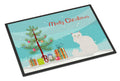 Asian Semi Longhaired Cat Christmas Doormat Indoor Outdoor 24H X 36W Front Door Mat Rugs for Entryway, Non Slip Washable Low Pile,