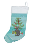 British Semi Longhair Cat Christmas Holiday Stocking Double-Sided Print, Polyester Suede,11x18, Made in USA