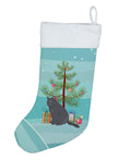 British Shorthair Cat Christmas Holiday Stocking Double-Sided Print, Polyester Suede,11x18, Made in USA