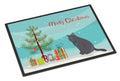 British Shorthair Cat Christmas Doormat Indoor Outdoor 24H X 36W Front Door Mat Rugs for Entryway, Non Slip Washable Low Pile,