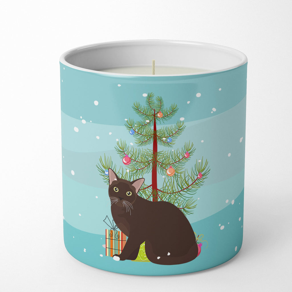 Burmese Cat Christmas Decorative Soy Candle Nature Soy Wax Essential Oil Home Decor Ideal for Bedroom Kitchen Bath Office Gift, 10 oz