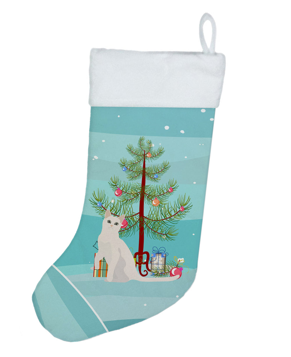 Burmilla Cat Christmas Holiday Stocking Double-Sided Print, Polyester Suede,11x18, Made in USA
