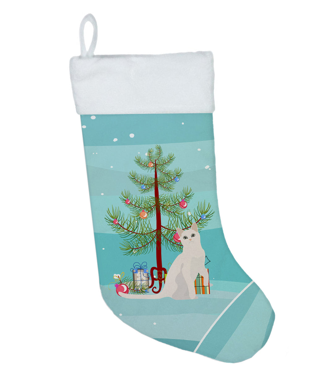 Burmilla Cat Christmas Holiday Stocking Double-Sided Print, Polyester Suede,11x18, Made in USA