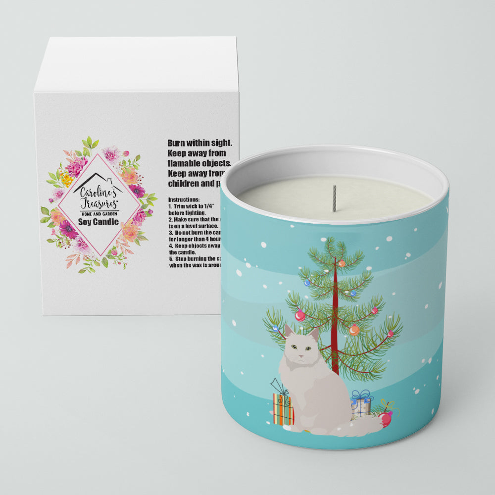 Chantilly Tiffany Cat Christmas Decorative Soy Candle Nature Soy Wax Essential Oil Home Decor Ideal for Bedroom Kitchen Bath Office Gift, 10 oz
