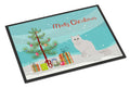 Chinchilla Persian Longhair Cat Christmas Doormat Indoor Outdoor 24H X 36W Front Door Mat Rugs for Entryway, Non Slip Washable Low Pile,