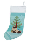 Colorpoint Persian Hymalayan Cat Christmas Holiday Stocking Double-Sided Print, Polyester Suede,11x18, Made in USA