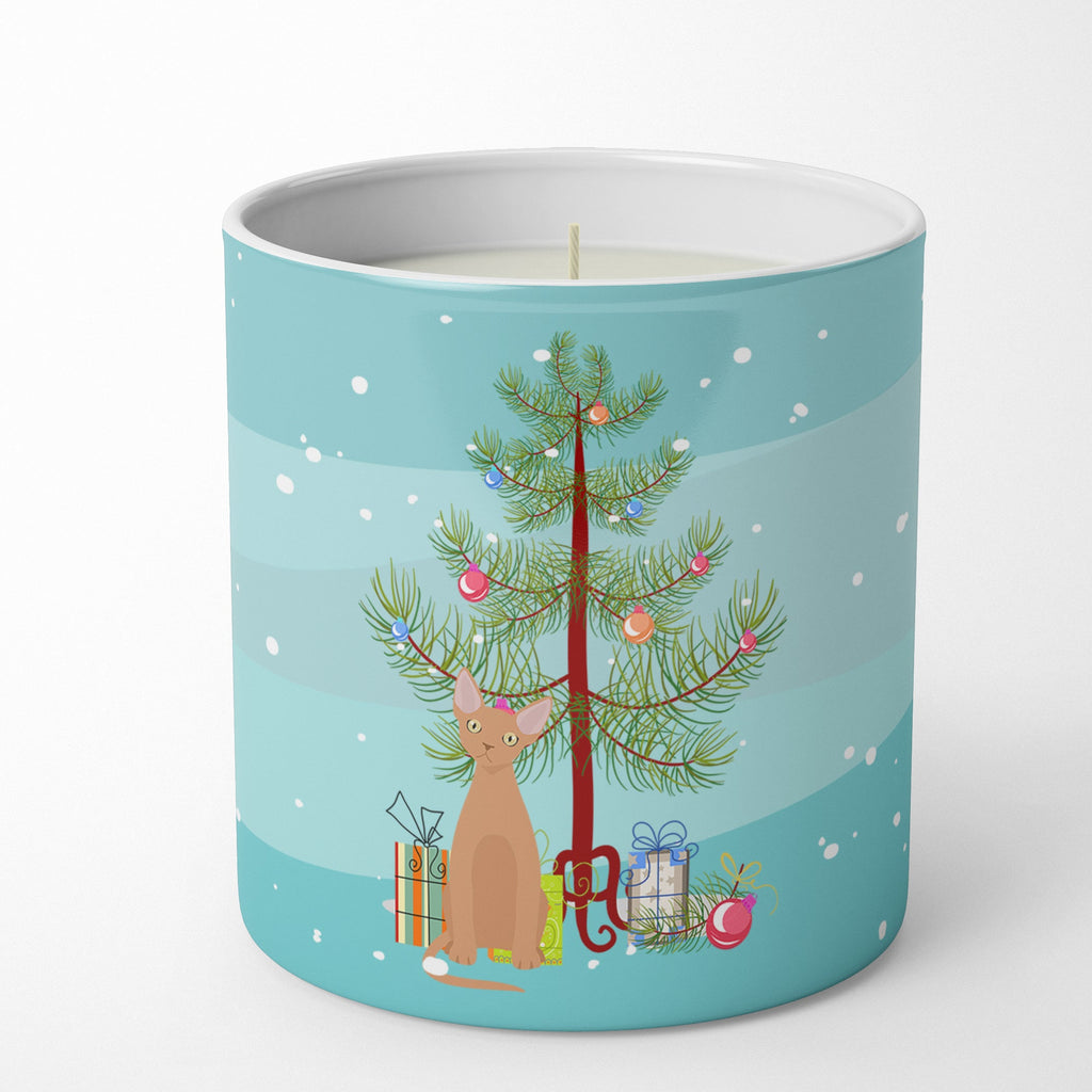 Devon Rex Cat Christmas Decorative Soy Candle Nature Soy Wax Essential Oil Home Decor Ideal for Bedroom Kitchen Bath Office Gift, 10 oz