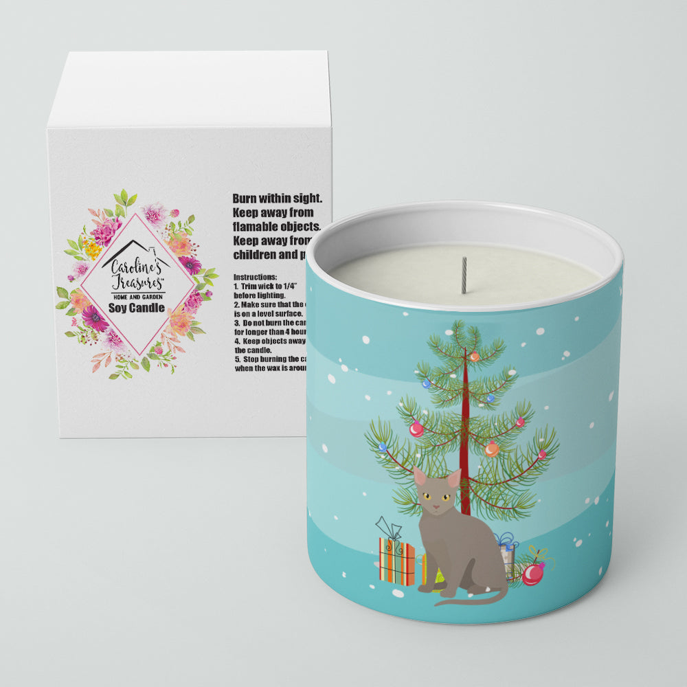 Malayan Cat Christmas Decorative Soy Candle Nature Soy Wax Essential Oil Home Decor Ideal for Bedroom Kitchen Bath Office Gift, 10 oz