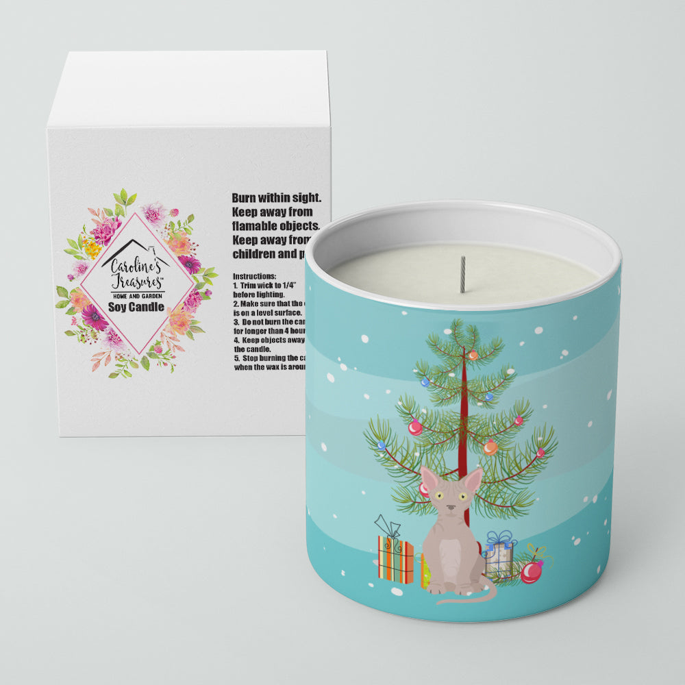 Minskin Cat Christmas Decorative Soy Candle Nature Soy Wax Essential Oil Home Decor Ideal for Bedroom Kitchen Bath Office Gift, 10 oz