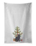Nebelung Cat Christmas Kitchen Towel Set of 2 White Dish Towels Decorative Bathroom Hand towel for Hand, Face, Hair, Yoga, Tea, Dishcloth, 19 X 28", White
