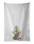 Ocicat Cat Christmas Kitchen Towel Set of 2 White Dish Towels Decorative Bathroom Hand towel for Hand, Face, Hair, Yoga, Tea, Dishcloth, 19 X 28", White