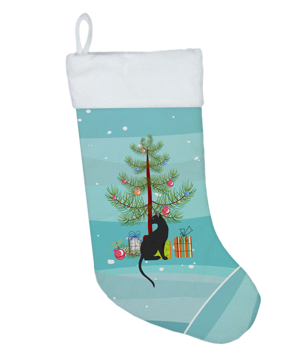 Pantherette Cat Christmas Holiday Stocking Double-Sided Print, Polyester Suede,11x18, Made in USA