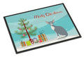 Peterbald Cat Merry Christmas Doormat Indoor Outdoor 18H X 27W Front Door Mat Rugs for Entryway, Non Slip Washable
