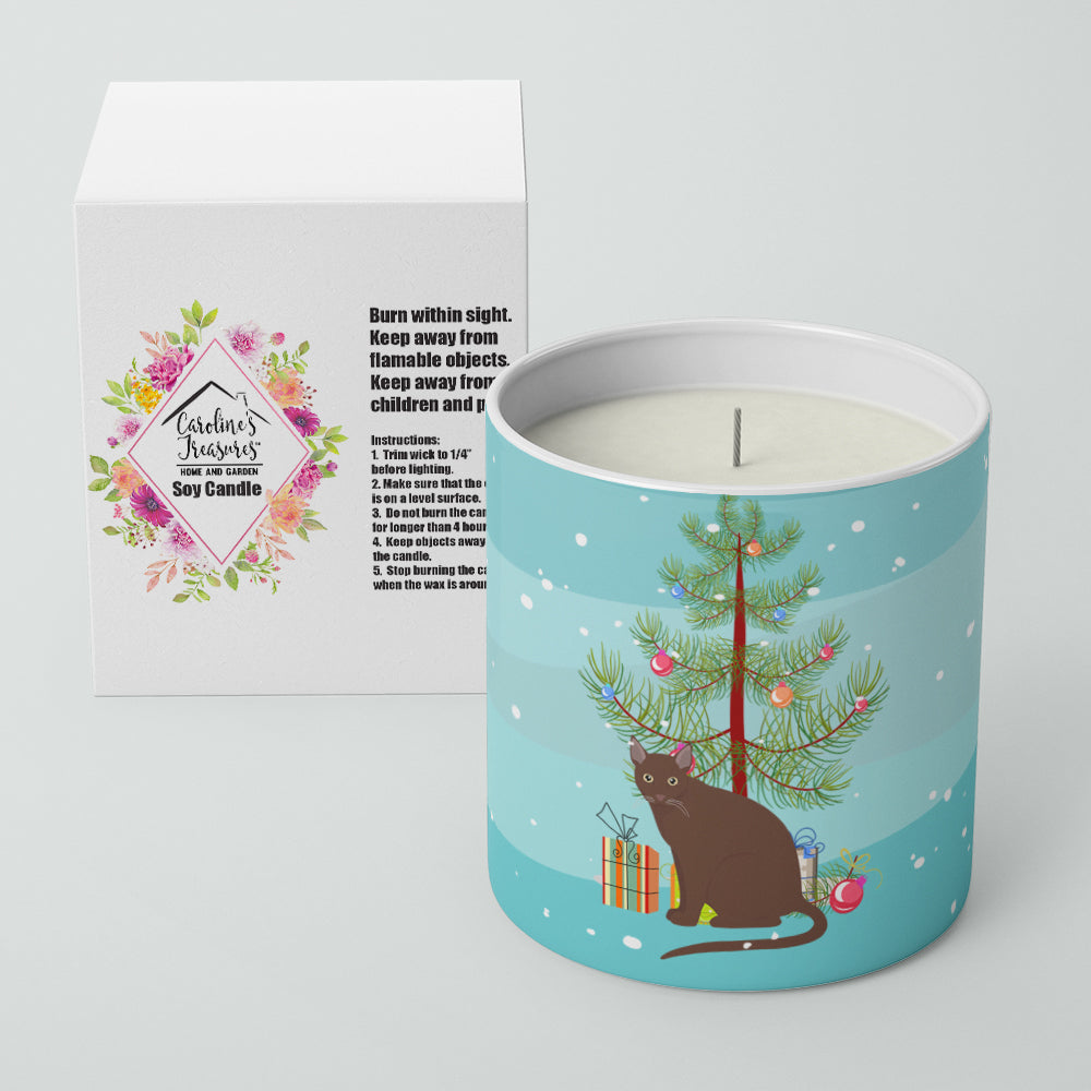 Raas Cat Christmas Decorative Soy Candle Nature Soy Wax Essential Oil Home Decor Ideal for Bedroom Kitchen Bath Office Gift, 10 oz