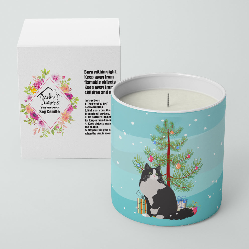 Ragamuffin Cat  Christmas Decorative Soy Candle Nature Soy Wax Essential Oil Home Decor Ideal for Bedroom Kitchen Bath Office Gift, 10 oz