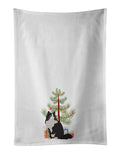 Ragamuffin Cat  Christmas Kitchen Towel Set of 2 White Dish Towels Decorative Bathroom Hand towel for Hand, Face, Hair, Yoga, Tea, Dishcloth, 19 X 28", White