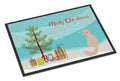 Scottish Fold Cat Christmas Doormat Indoor Outdoor 18H X 27W Front Door Mat Rugs for Entryway, Non Slip Washable