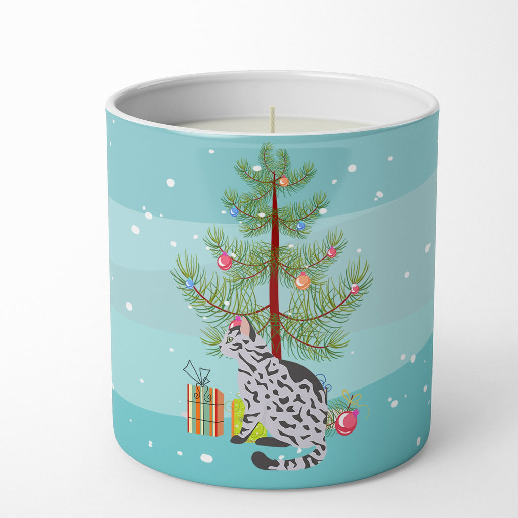 Serengeti Cat Christmas Decorative Soy Candle Nature Soy Wax Essential Oil Home Decor Ideal for Bedroom Kitchen Bath Office Gift, 10 oz