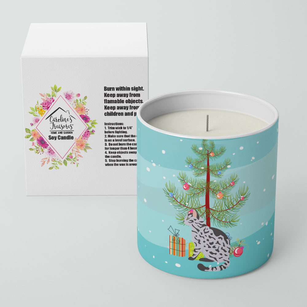 Serengeti Cat Christmas Decorative Soy Candle Nature Soy Wax Essential Oil Home Decor Ideal for Bedroom Kitchen Bath Office Gift, 10 oz