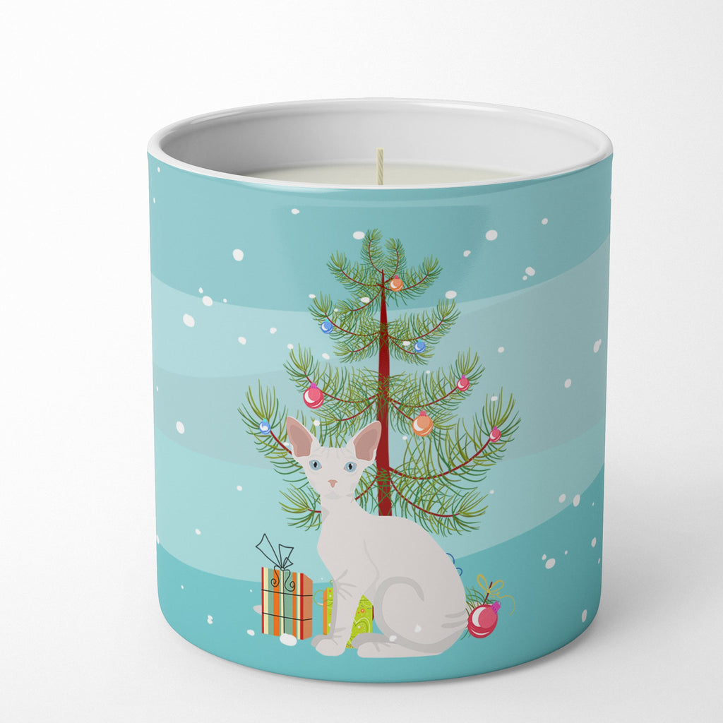 Sphynx Cat Christmas Decorative Soy Candle Nature Soy Wax Essential Oil Home Decor Ideal for Bedroom Kitchen Bath Office Gift, 10 oz