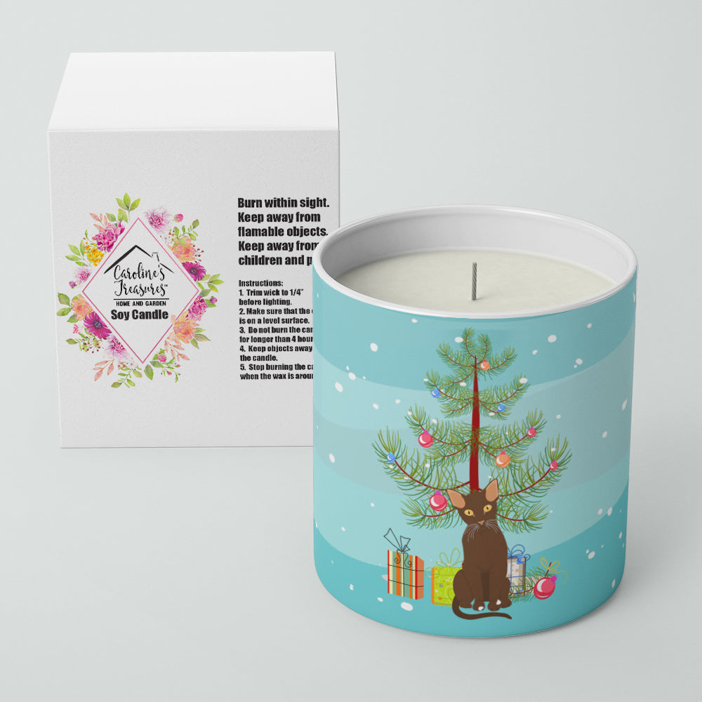 Suphalak Cat Christmas Decorative Soy Candle Nature Soy Wax Essential Oil Home Decor Ideal for Bedroom Kitchen Bath Office Gift, 10 oz