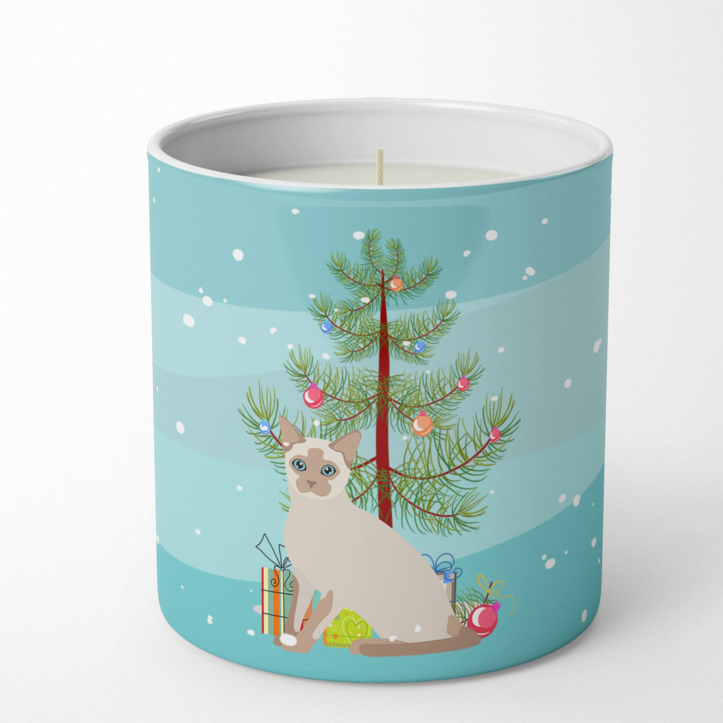 Tonkinese Cat Christmas Decorative Soy Candle Nature Soy Wax Essential Oil Home Decor Ideal for Bedroom Kitchen Bath Office Gift, 10 oz