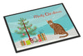 Toyger Cat Christmas Doormat Indoor Outdoor 24H X 36W Front Door Mat Rugs for Entryway, Non Slip Washable Low Pile,