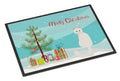 Turkish Angora Cat Christmas Doormat Indoor Outdoor 24H X 36W Front Door Mat Rugs for Entryway, Non Slip Washable Low Pile,