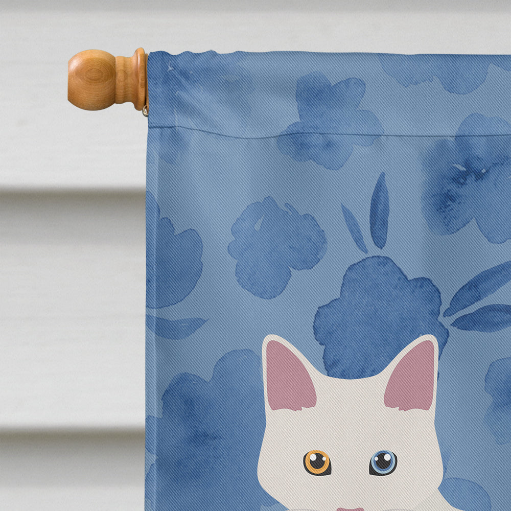 Aphrodite Giant #1 Cat Welcome House Flag 28x40 Porch Sleeve Pole Decorative Outside Yard Banner Artwork Wall Hanging, Polyester