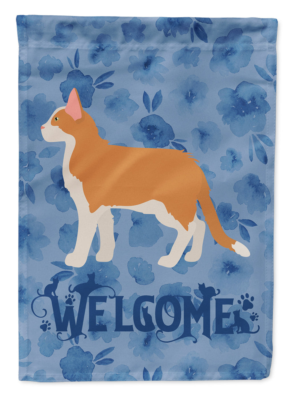 Aphrodite Giant #2 Cat Welcome House Flag 28x40 Porch Sleeve Pole Decorative Outside Yard Banner Artwork Wall Hanging, Polyester