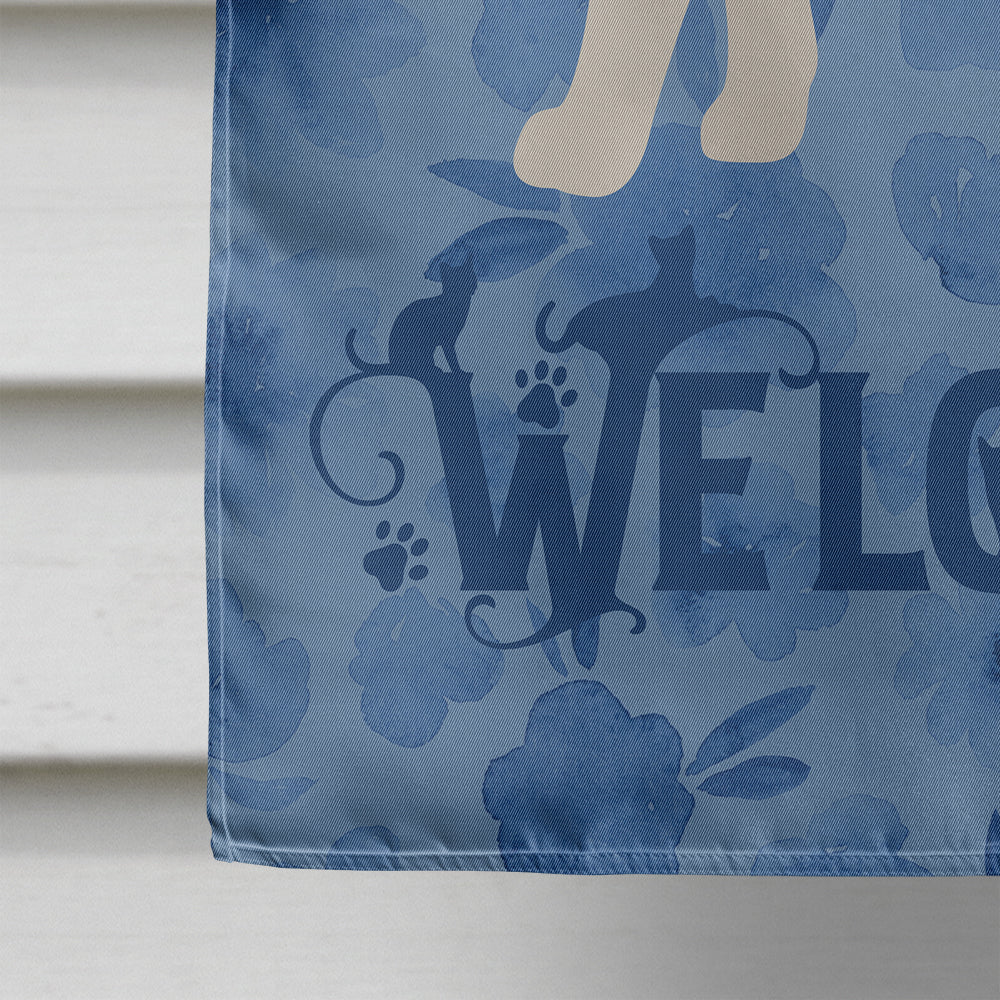 Aphrodite Giant #2 Cat Welcome House Flag 28x40 Porch Sleeve Pole Decorative Outside Yard Banner Artwork Wall Hanging, Polyester
