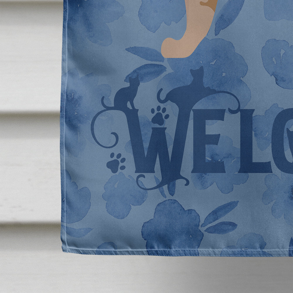 Australian Mist #1 Cat Welcome House Flag 28x40 Porch Sleeve Pole Decorative Outside Yard Banner Artwork Wall Hanging, Polyester