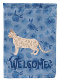 Bengal #1 Cat Welcome House Flag 28x40 Porch Sleeve Pole Decorative Outside Yard Banner Artwork Wall Hanging, Polyester