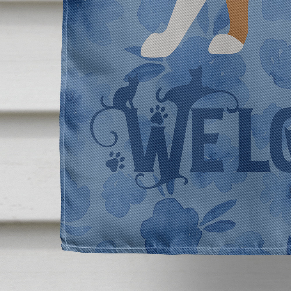 Brazilian Shorthair Cat Welcome House Flag 28x40 Porch Sleeve Pole Decorative Outside Yard Banner Artwork Wall Hanging, Polyester
