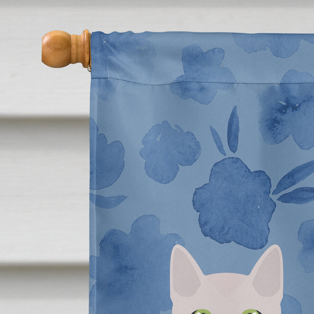 Burmilla Cat Welcome House Flag 28x40 Porch Sleeve Pole Decorative Outside Yard Banner Artwork Wall Hanging, Polyester