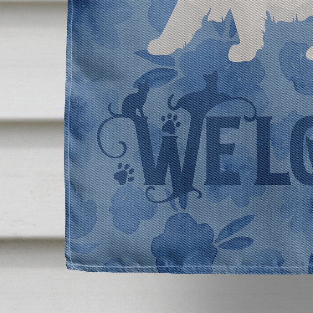 Chinchilla Persian Longhair Cat Welcome House Flag 28x40 Porch Sleeve Pole Decorative Outside Yard Banner Artwork Wall Hanging, Polyester