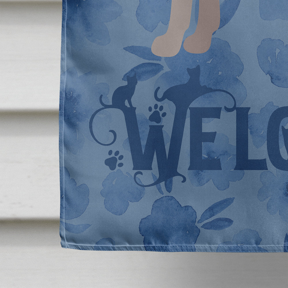 Don Sphynx Cat Welcome House Flag 28x40 Porch Sleeve Pole Decorative Outside Yard Banner Artwork Wall Hanging, Polyester